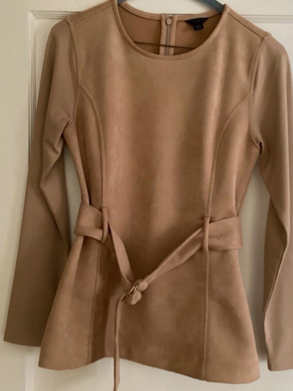 Ann Taylor Faux Suede Top
